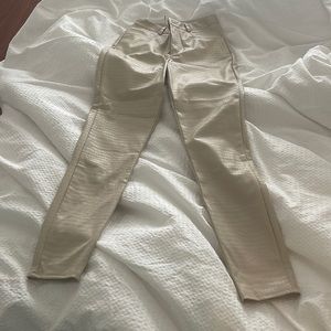 Misguided snake skin leather pants